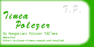 timea polczer business card